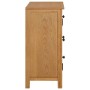 Solid oak wood sideboard 70x35x75 cm by vidaXL, Sideboards - Ref: Foro24-289188, Price: 225,99 €, Discount: %