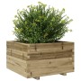 Jardinera madera de pino impregnada 80x80x49,5 cm de vidaXL, Maceteros y jardineras - Ref: Foro24-3282533, Precio: 189,39 €, ...