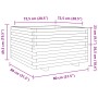 Pflanzgefäß aus imprägniertem Kiefernholz, 80 x 80 x 49,5 cm von vidaXL, Töpfe und Pflanzgefäße - Ref: Foro24-3282533, Preis:...