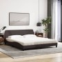 Bed with dark brown fabric mattress 180x200 cm by vidaXL, Beds and slatted bases - Ref: Foro24-3208447, Price: 392,11 €, Disc...