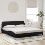 Bed with black velvet mattress 180x200 cm by vidaXL, Beds and slatted bases - Ref: Foro24-3208453, Price: 420,58 €, Discount: %