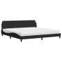 Cama con colchón tela negro 200x200 cm de vidaXL, Camas y somieres - Ref: Foro24-3208466, Precio: 397,97 €, Descuento: %