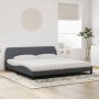 Cama con colchón terciopelo gris oscuro 200x200 cm de vidaXL, Camas y somieres - Ref: Foro24-3208472, Precio: 402,64 €, Descu...