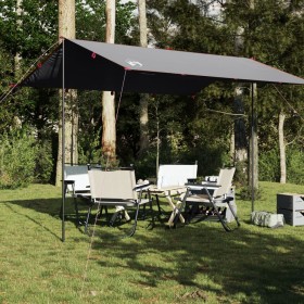 Graue und orangefarbene wasserdichte Campingplane 360 x 294 cm von vidaXL, Zelte - Ref: Foro24-94657, Preis: 33,01 €, Rabatt: %