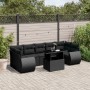 8-piece garden sofa set and black synthetic rattan cushions by vidaXL, Garden sets - Ref: Foro24-3268405, Price: 604,70 €, Di...