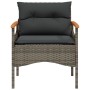 4-piece garden sofa set and gray synthetic rattan cushions by vidaXL, Garden sets - Ref: Foro24-368399, Price: 332,23 €, Disc...