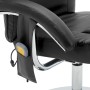 Black synthetic leather massage chair with footrest by vidaXL, Electric massage chairs - Ref: Foro24-248659, Price: 281,81 €,...