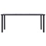 Mesa de comedor de MDF negro y gris hormigón 180x90x75 cm de vidaXL, Mesas de cocina y de comedor - Ref: Foro24-281860, Preci...