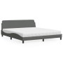 Cama con colchón de tela gris oscuro 180x200 cm de vidaXL, Camas y somieres - Ref: Foro24-3208445, Precio: 379,58 €, Descuent...