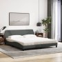 Cama con colchón de tela gris oscuro 180x200 cm de vidaXL, Camas y somieres - Ref: Foro24-3208445, Precio: 379,58 €, Descuent...