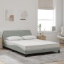 Cama con colchón terciopelo gris claro 140x200 cm de vidaXL, Camas y somieres - Ref: Foro24-3208411, Precio: 383,64 €, Descue...