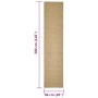 Alfombra de sisal para rascador 66x300 cm de vidaXL, Accesorios de muebles para gatos - Ref: Foro24-3203413, Precio: 106,98 €...