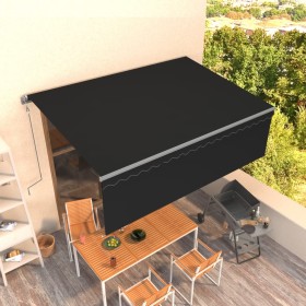 Automatic retractable awning with anthracite gray blinds 4.5x3 m by vidaXL, Awnings - Ref: Foro24-3069449, Price: 475,99 €, D...