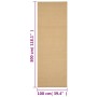 Alfombra de sisal natural 100x300 cm de vidaXL, Alfombras - Ref: Foro24-136314, Precio: 168,41 €, Descuento: %