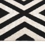 Black and beige flat woven outdoor rug 80x150 cm by vidaXL, Outdoor protectors - Ref: Foro24-317066, Price: 29,83 €, Discount: %