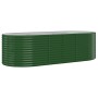 Green powder coated steel flower bed planter 249x100x68 cm by vidaXL, Pots and planters - Ref: Foro24-319063, Price: 105,83 €...