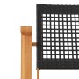 Garden chairs 2 pcs acacia wood and black synthetic rattan by vidaXL, Garden sets - Ref: Foro24-365868, Price: 132,85 €, Disc...