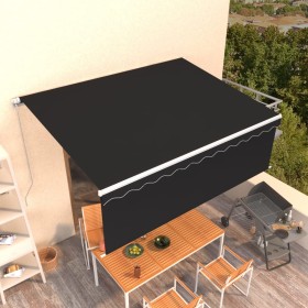 Toldo retráctil manual con persiana gris antracita 4,5x3 m de vidaXL, Toldos - Ref: Foro24-3069319, Precio: 430,99 €, Descuen...