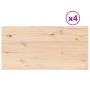 Rectangular table top 4 pcs pine wood 90x45x1.7 cm by vidaXL, Table tops - Ref: Foro24-847421, Price: 84,71 €, Discount: %