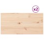 Rectangular table top 2 pcs pine wood 80x40x1.7 cm by vidaXL, Table tops - Ref: Foro24-847414, Price: 41,99 €, Discount: %