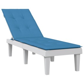 Kissen für Liege blau melange Stoff (75+105)x50x3 cm von vidaXL, Kissen für Stühle und Sofas - Ref: Foro24-4002491, Preis: 28...