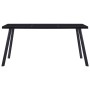 Black tempered glass dining table 180x90x75 cm by vidaXL, Kitchen and dining tables - Ref: Foro24-281875, Price: 181,10 €, Di...