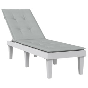 Kissen für Liege hellgrau meliert Stoff (75+105)x50x3 cm von vidaXL, Kissen für Stühle und Sofas - Ref: Foro24-4002487, Preis...