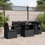 6-piece garden sofa set and black synthetic rattan cushions by vidaXL, Garden sets - Ref: Foro24-3267905, Price: 441,29 €, Di...