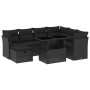 8-piece garden sofa set and black synthetic rattan cushions by vidaXL, Garden sets - Ref: Foro24-3274675, Price: 539,56 €, Di...