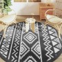 Black PP outdoor rug Ø200 cm by vidaXL, Outdoor protectors - Ref: Foro24-368536, Price: 39,08 €, Discount: %