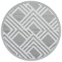 Alfombra de exterior PP gris Ø160 cm de vidaXL, Protectores para exterior - Ref: Foro24-368569, Precio: 23,37 €, Descuento: %