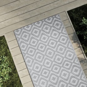 Alfombra de exterior PP gris 80x250 cm de vidaXL, Protectores para exterior - Ref: Foro24-368555, Precio: 24,99 €, Descuento: %