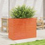 Solid wax brown pine wood planter 90x40x68.5 cm by vidaXL, Pots and planters - Ref: Foro24-3282491, Price: 213,73 €, Discount: %