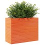 Solid wax brown pine wood planter 90x40x68.5 cm by vidaXL, Pots and planters - Ref: Foro24-3282491, Price: 213,73 €, Discount: %