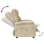 Cream fabric massage chair by vidaXL, Electric massage chairs - Ref: Foro24-248697, Price: 218,44 €, Discount: %