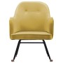 Mustard Yellow Velvet Rocking Chair by vidaXL, Rocking chairs - Ref: Foro24-289525, Price: 102,78 €, Discount: %