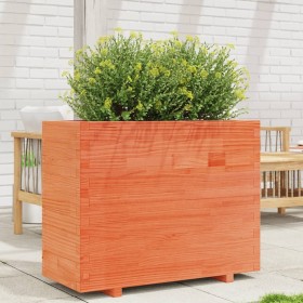 Solid wax brown pine wood planter 90x40x72.5 cm by vidaXL, Pots and planters - Ref: Foro24-3282596, Price: 232,99 €, Discount: %