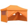 Pop-Up Faltpartyzelt 4 Seitenwände Orange von vidaXL, Zelte und Pavillons - Ref: Foro24-4004977, Preis: 192,05 €, Rabatt: %