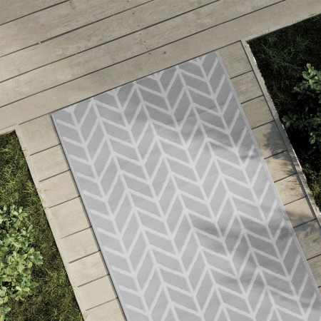 Alfombra de exterior PP gris 80x150 cm de vidaXL, Protectores para exterior - Ref: Foro24-368541, Precio: 20,50 €, Descuento: %