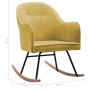 Mustard Yellow Velvet Rocking Chair by vidaXL, Rocking chairs - Ref: Foro24-289525, Price: 102,78 €, Discount: %