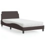 Cama con colchón tela marrón oscuro 100x200 cm de vidaXL, Camas y somieres - Ref: Foro24-3208347, Precio: 266,65 €, Descuento: %