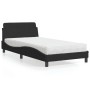 Cama con colchón terciopelo negro 100x200 cm de vidaXL, Camas y somieres - Ref: Foro24-3208353, Precio: 245,55 €, Descuento: %