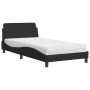 Bed with black velvet mattress 100x200 cm by vidaXL, Beds and slatted bases - Ref: Foro24-3208353, Price: 245,55 €, Discount: %