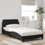 Cama con colchón terciopelo negro 100x200 cm de vidaXL, Camas y somieres - Ref: Foro24-3208353, Precio: 245,55 €, Descuento: %