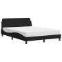 Cama con colchón tela negro 120x200 cm de vidaXL, Camas y somieres - Ref: Foro24-3208366, Precio: 343,70 €, Descuento: %