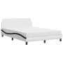 Cama con colchón cuero sintético blanco y negro 140x190 cm de vidaXL, Camas y somieres - Ref: Foro24-3208403, Precio: 351,06 ...