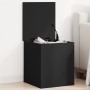 Black engineered wood storage box 40x42x46 cm by vidaXL, Storage trunks - Ref: Foro24-840647, Price: 51,82 €, Discount: %