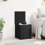 Black engineered wood storage box 40x42x46 cm by vidaXL, Storage trunks - Ref: Foro24-840647, Price: 51,82 €, Discount: %