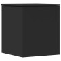 Black engineered wood storage box 40x42x46 cm by vidaXL, Storage trunks - Ref: Foro24-840647, Price: 51,82 €, Discount: %