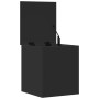 Black engineered wood storage box 40x42x46 cm by vidaXL, Storage trunks - Ref: Foro24-840647, Price: 51,82 €, Discount: %